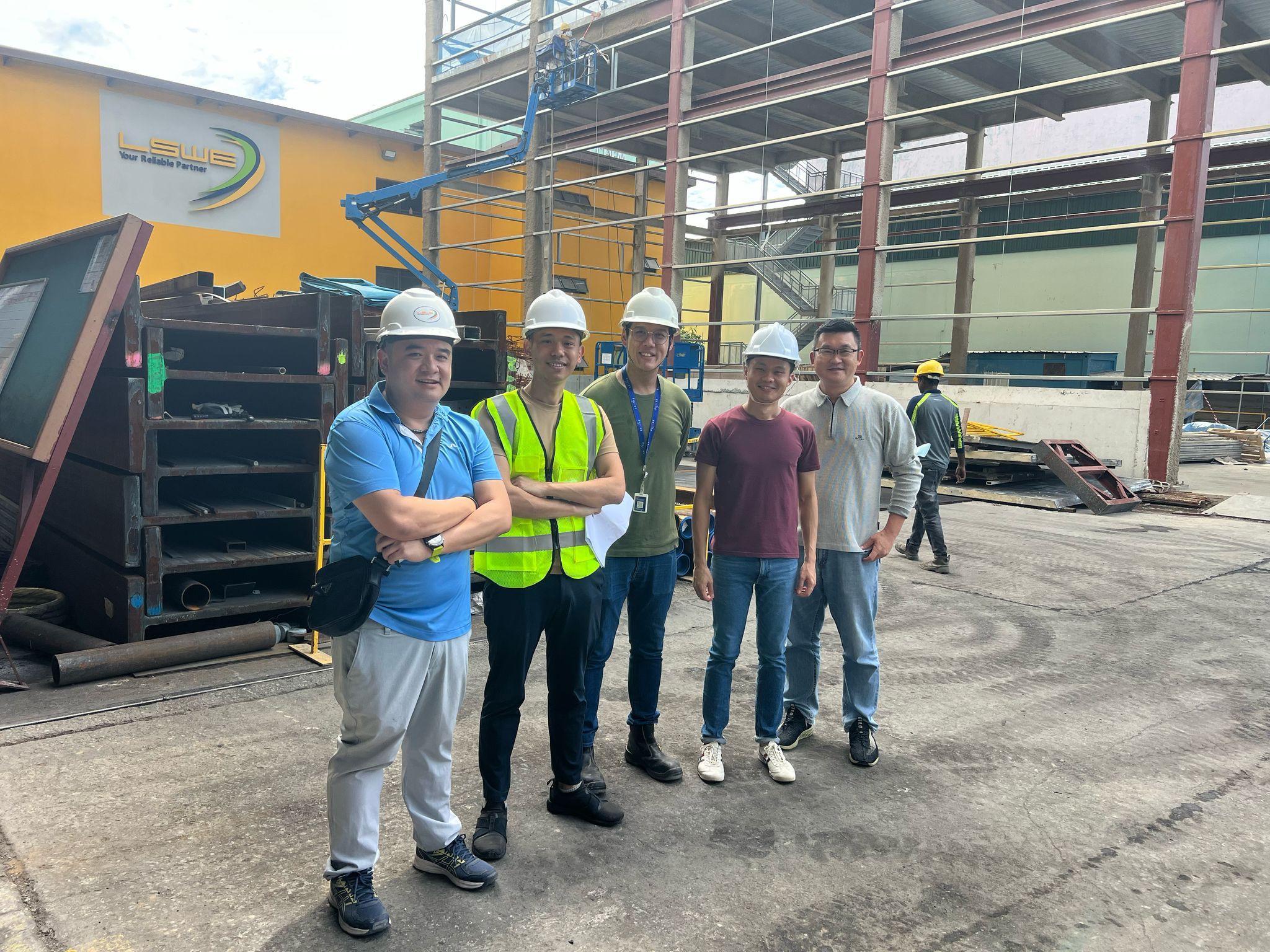 With our partners at a fabrication yard
